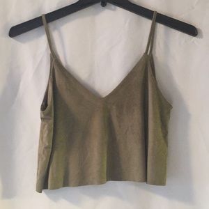 Forever 21 green cropped top. Super soft!!!